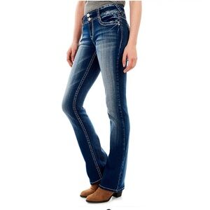 Juniors' WallFlower Insta Stretch® Luscious Curvy Bootcut Jeans Jenna NEW Sz 7